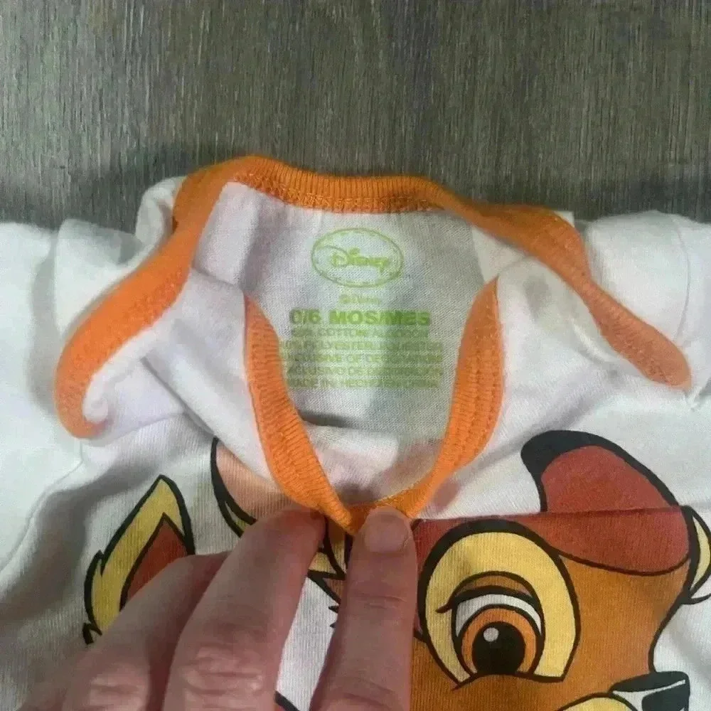 Carter’s and Disney 2 Piece Animal Bundle Unisex Size 6 Months Bambi Bear Baby